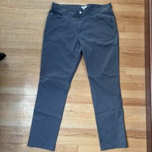 Size 38/32 five pocket performance pant. Dark gray website calls the color Iron